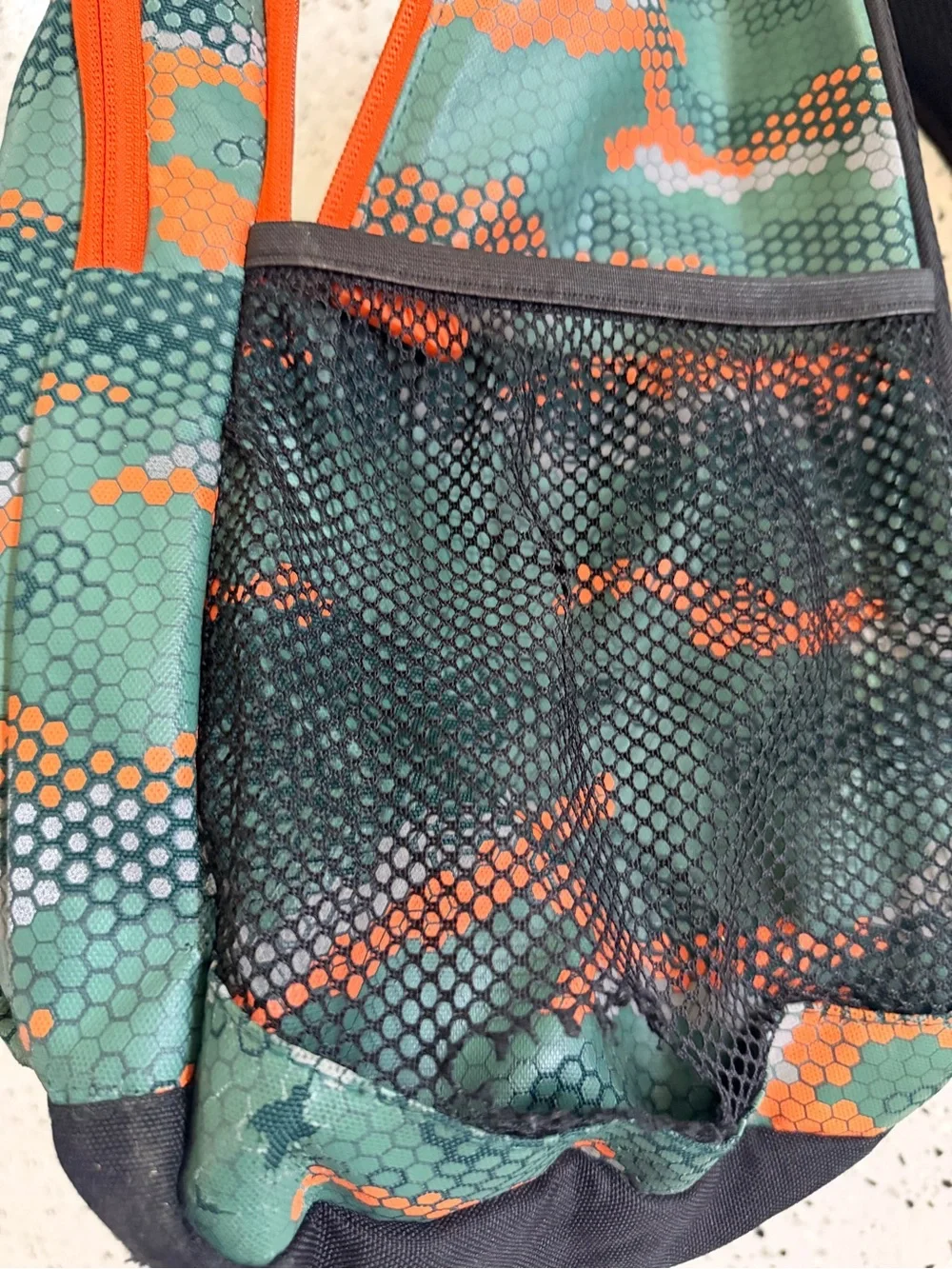 Pottery Barn Teen Hex-Pattern Backpack with Matching Lunch Bag